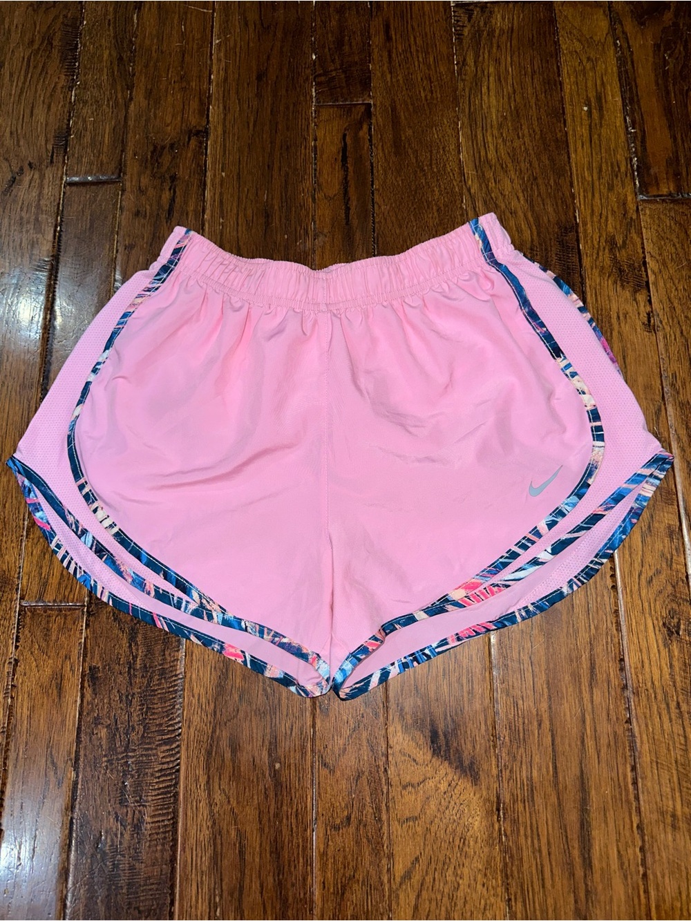 Like New Nike Pink Tropical Women's Running Shorts Size Medium
